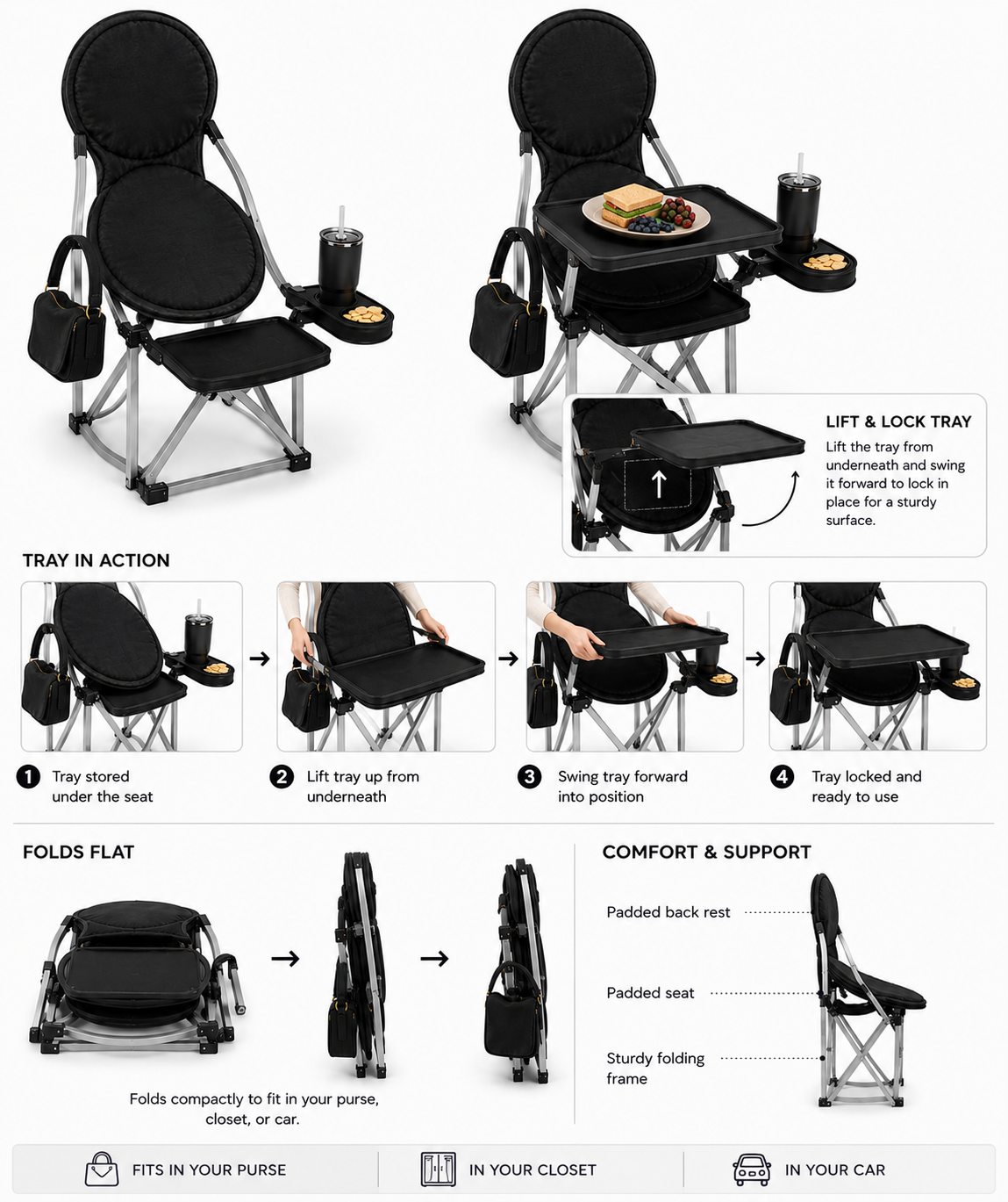 Cloud compact chair